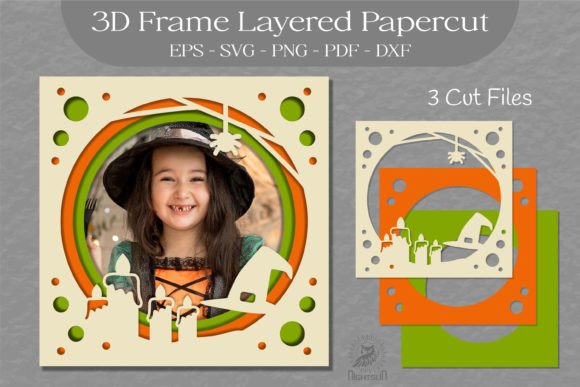 Download Halloween Layered Frame SVG, 3D Frame 10 - Frame svg Collection