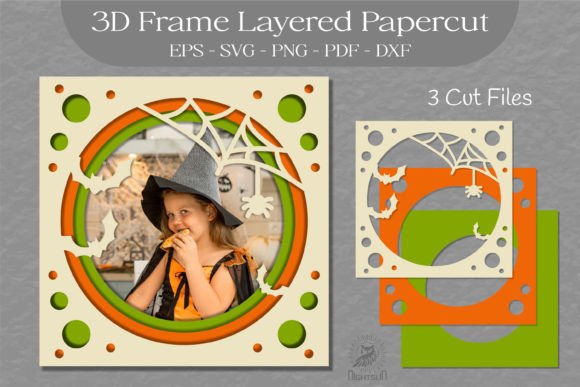 Download Halloween Layered Frame SVG, 3D Frame 03 - Frame svg Collection