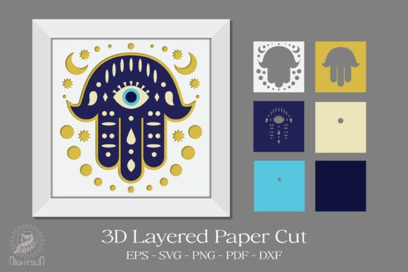 Download Evil Eye Layered Paper Cut - Evil eye layered paper cut Collection
