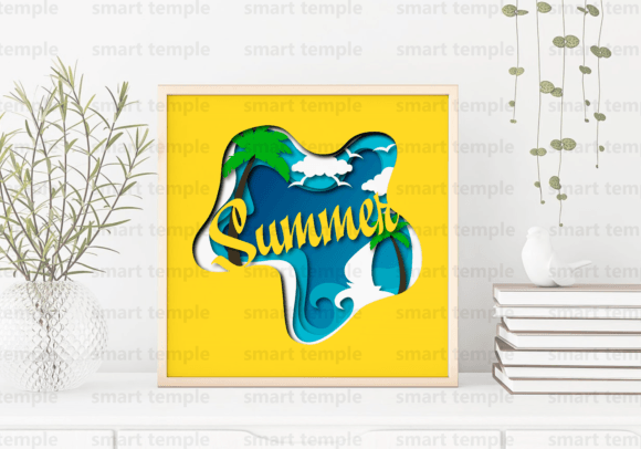Download Summer Shadow Box Svg, Beach Shadow Box - Summer shadow box Collection