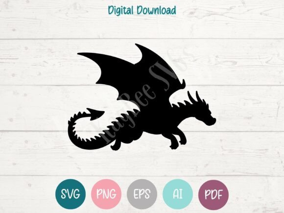 Download Flying Dragon SVG PNG EPS AI PDF - Flying dragon svg Collection