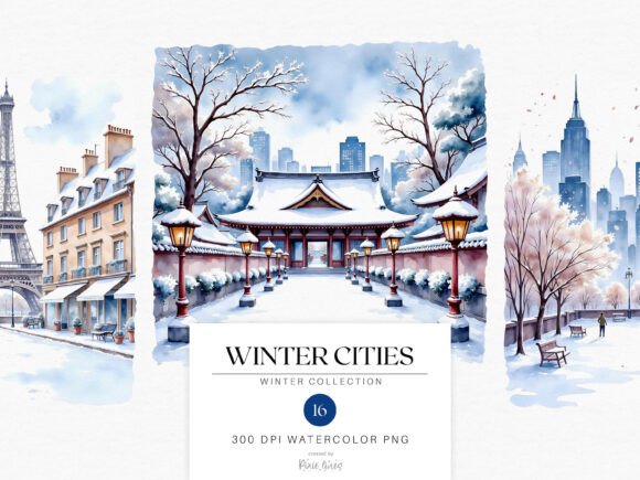 Download Snowy Winter in the City Landscapes - Snowy Collection