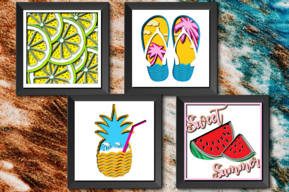 Download Multi-Layer Summer Shadow Box Bundle - Summer shadow box Collection
