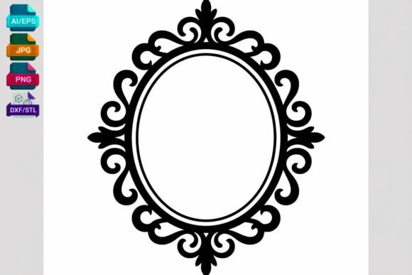 Download Oval Ornate Frame SVG Cut File - Frame svg Collection