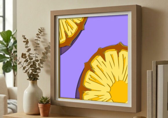 Download Fresh Pineapple Fruit Summer Shadow Box - Summer shadow box Collection