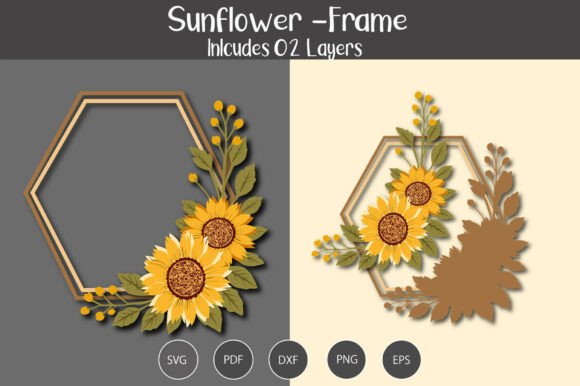 Download Sunflower Frame SVG - Frame svg Collection