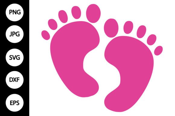 Download Baby Girl Footprint SVG - Baby girl footprint Collection