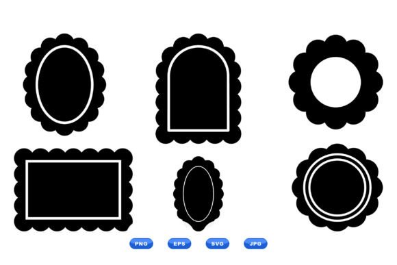 Download Scalloped Frame SVG Collection - Frame svg Collection