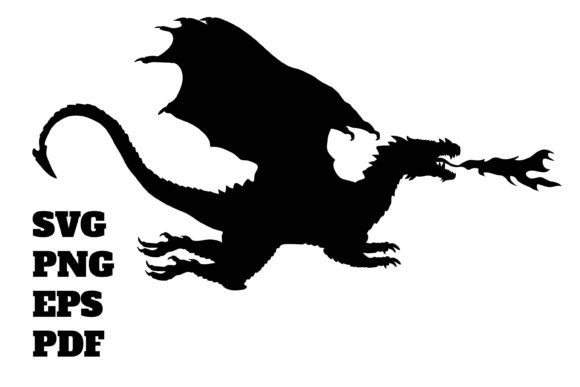 Download Dragon Silhouette SVG Vector - Dragon silhouette svg Collection
