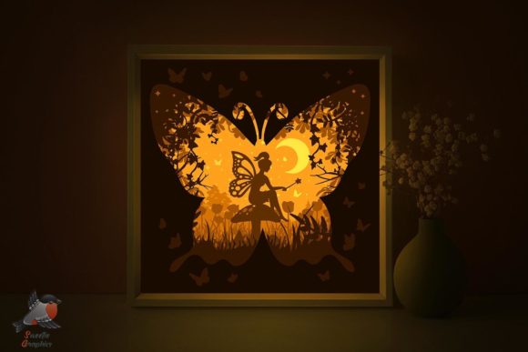 Download Fairy Shadow Box SVG Lightbox Template - Fairy shadow box Collection