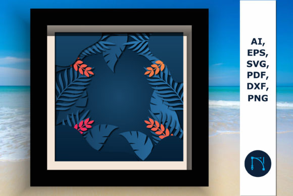 Download Multi-Layer Summer Shadow Box SVG - Summer shadow box Collection